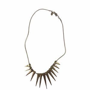 Express Graduated Spike necklace distressed finish